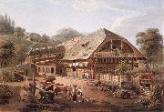 Gabriel Lory fils House of peasants in the vicinity of Bern oil painting picture wholesale
